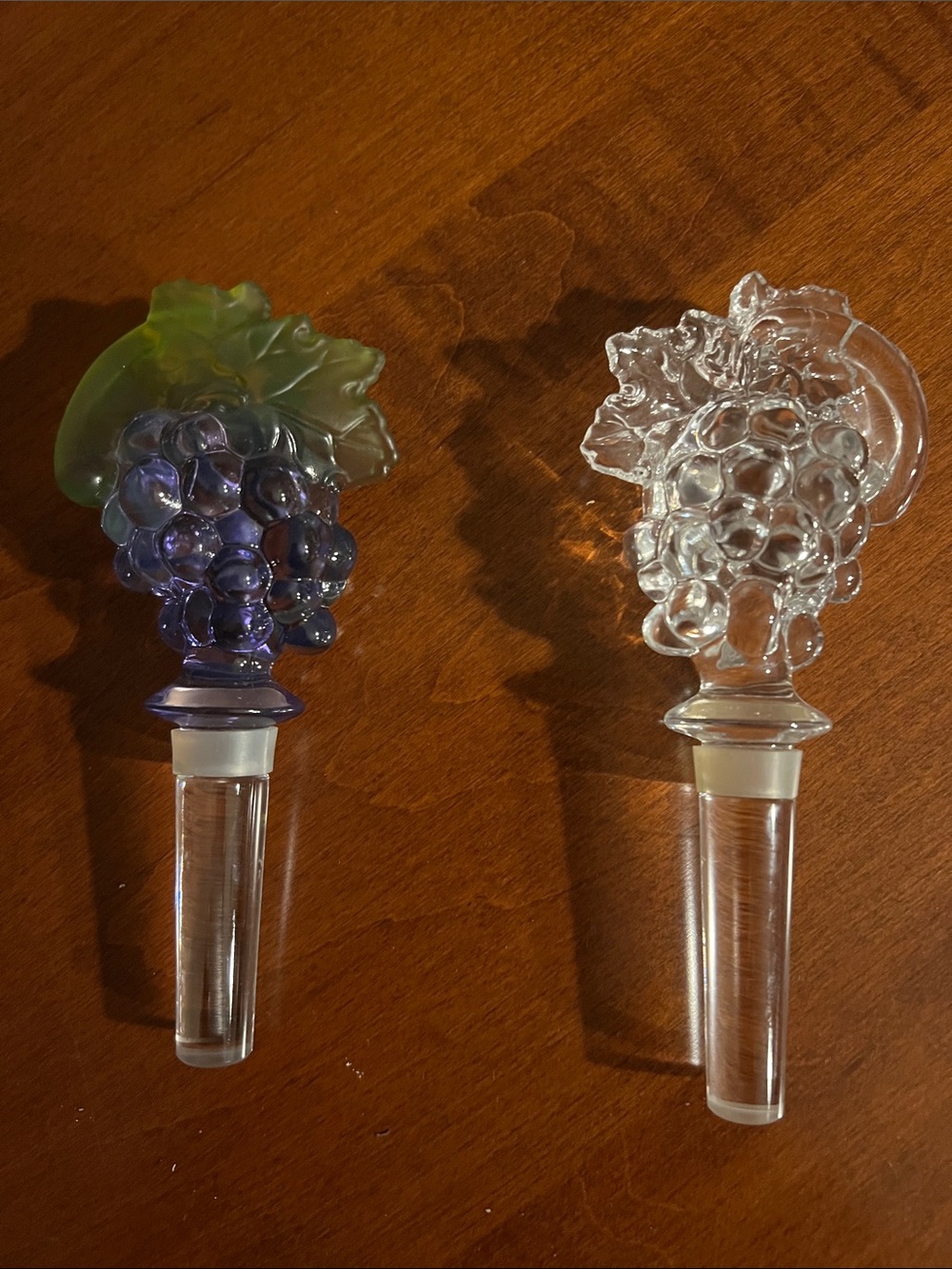 Glass wine stoppers